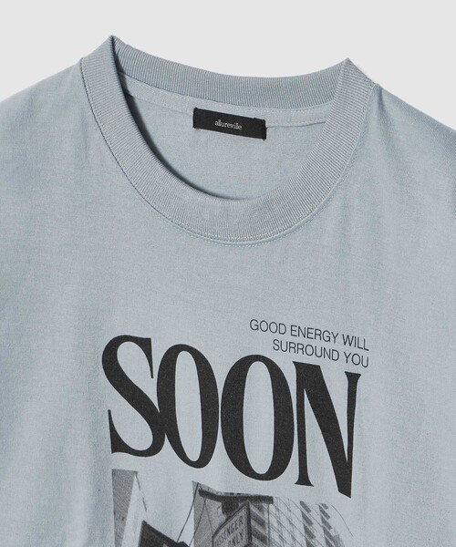 allureville（アルアバイル）の「サイネージロゴロングTシャツ（Tシャツ/カットソー・レディース・オフホワイト/サックスブルー/グレー系その他・2）」の15枚目の写真