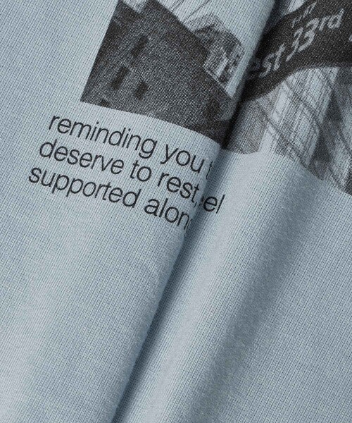 allureville（アルアバイル）の「サイネージロゴロングTシャツ（Tシャツ/カットソー・レディース・オフホワイト/サックスブルー/グレー系その他・2）」の18枚目の写真