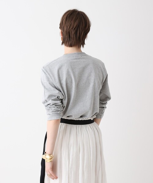 allureville（アルアバイル）の「サイネージロゴロングTシャツ（Tシャツ/カットソー・レディース・オフホワイト/サックスブルー/グレー系その他・2）」の22枚目の写真