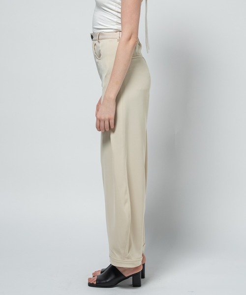 CITY TOKYO（シティトウキョウ）の「【CITY TOKYO/シティートウキョウ】Twill Barrel Leg Pants/ツイルバレルレッグパンツ（その他パンツ・レディース・ブラック/アイボリー/ダークグレー・2/1）」の19枚目の写真