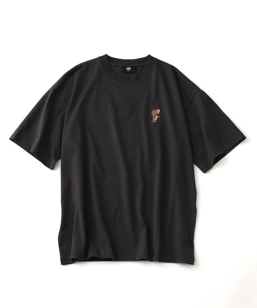 Tom＆Jerry（トムアンドジェリー）の「【Tom & Jerry/トム & ジェリー】アソート アートワークデザイン サガラ刺繍 半袖Tシャツ（Tシャツ/カットソー・メンズ・ブラック系/グレイッシュベージュ/サックスブルー系/オートミール/ホワイト系/サックスブルー系1/ブラック系1/ホワイト系1・M/LL/L）」の13枚目の写真