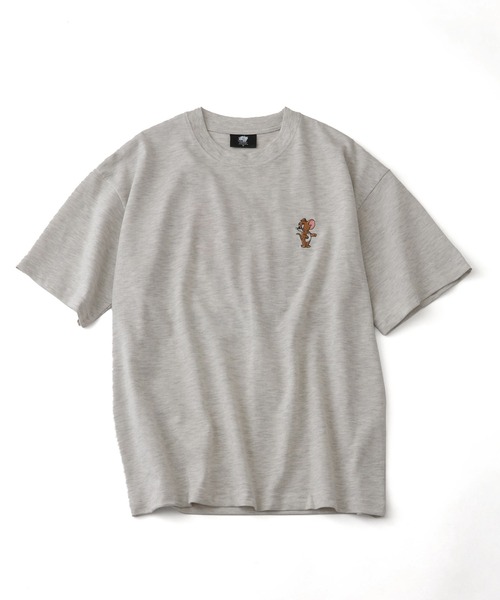 Tom＆Jerry（トムアンドジェリー）の「【Tom & Jerry/トム & ジェリー】アソート アートワークデザイン サガラ刺繍 半袖Tシャツ（Tシャツ/カットソー・メンズ・ブラック系/グレイッシュベージュ/サックスブルー系/オートミール/ホワイト系/サックスブルー系1/ブラック系1/ホワイト系1・M/LL/L）」の17枚目の写真