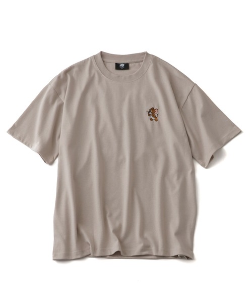 Tom＆Jerry（トムアンドジェリー）の「【Tom & Jerry/トム & ジェリー】アソート アートワークデザイン サガラ刺繍 半袖Tシャツ（Tシャツ/カットソー・メンズ・ブラック系/グレイッシュベージュ/サックスブルー系/オートミール/ホワイト系/サックスブルー系1/ブラック系1/ホワイト系1・M/LL/L）」の19枚目の写真
