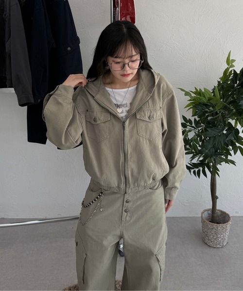 sedacle（セダクル）の「フロントポケットダックジャケット（その他アウター・メンズ・ネイビー/ベージュ/チャコールグレー・LARGE/MEDIUM/SMALL）」の16枚目の写真