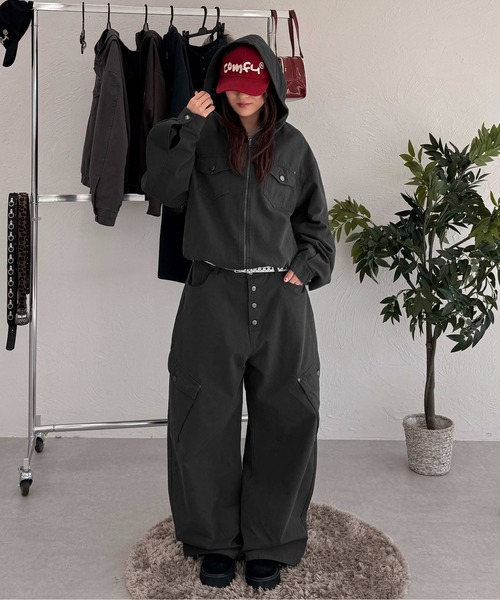 sedacle（セダクル）の「フロントポケットダックジャケット（その他アウター・メンズ・ネイビー/ベージュ/チャコールグレー・LARGE/MEDIUM/SMALL）」の15枚目の写真