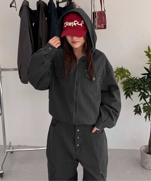 sedacle（セダクル）の「フロントポケットダックジャケット（その他アウター・メンズ・ネイビー/ベージュ/チャコールグレー・LARGE/MEDIUM/SMALL）」の10枚目の写真