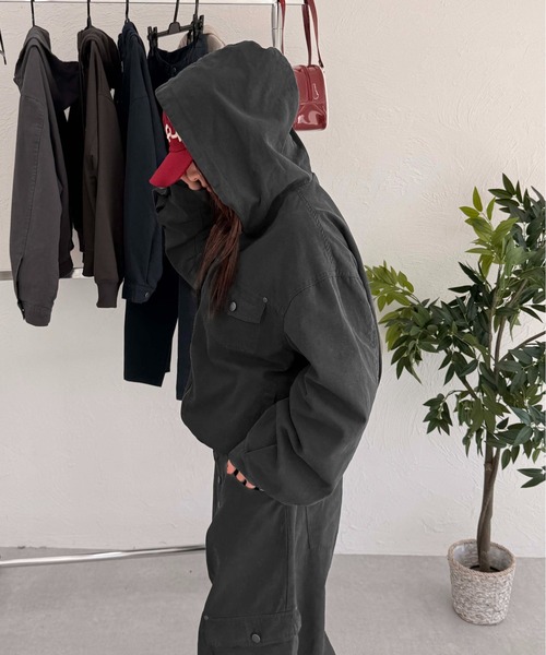 sedacle（セダクル）の「フロントポケットダックジャケット（その他アウター・メンズ・ネイビー/ベージュ/チャコールグレー・LARGE/MEDIUM/SMALL）」の7枚目の写真