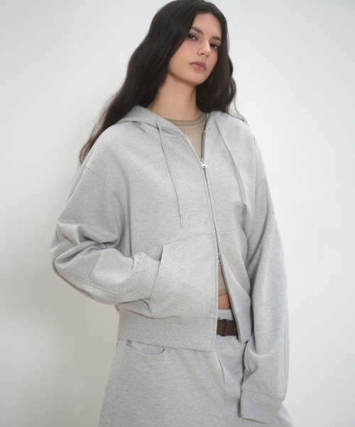 WIMENZO oversize фудз парка с защитным карманом [медиум грей]
