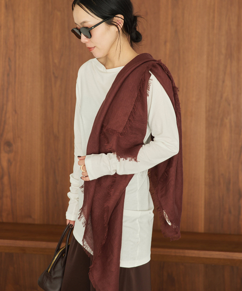 plage（プラージュ）の「Drape プルオーバー（Tシャツ/カットソー・レディース・ブラウン/ホワイト/ベージュ・FREE）」の13枚目の写真