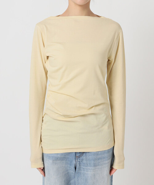 plage（プラージュ）の「Drape プルオーバー（Tシャツ/カットソー・レディース・ブラウン/ホワイト/ベージュ・FREE）」の4枚目の写真