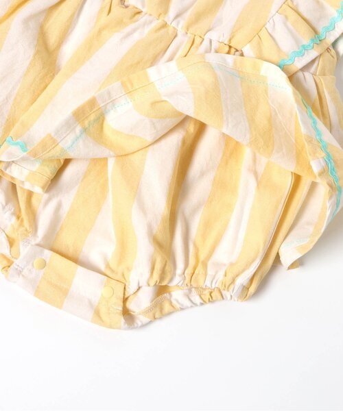 BREEZE（ブリーズ）の「Bpop うねうねシャツワンピボディオール（ロンパース・キッズ・ストライプ/チェック・80/70）」の7枚目の写真
