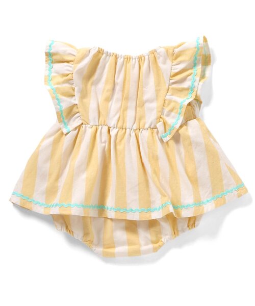 BREEZE（ブリーズ）の「Bpop うねうねシャツワンピボディオール（ロンパース・キッズ・ストライプ/チェック・80/70）」の10枚目の写真