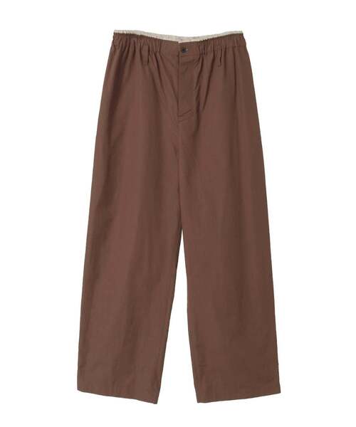CURRENTAGE(カレンテージ)の「TYPEWRITER EASY PANTS(その他パンツ・レディース・ブラウン/ブルー・1/2)」の2枚目の写真