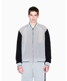 ARMANI EXCHANGE（アルマーニエクスチェンジ）の「【A|X アルマーニ エクスチェンジ】カラーブロック ボンバージャケット（ブルゾン）」