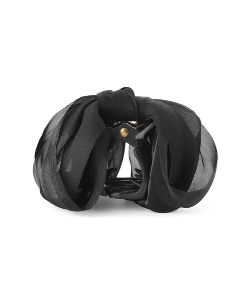 ANEMONE（アネモネ）の「シアーリボンバンスクリップ（バレッタ/ヘアクリップ・レディース・ブラック/ベージュ・FREE）」の6枚目の写真