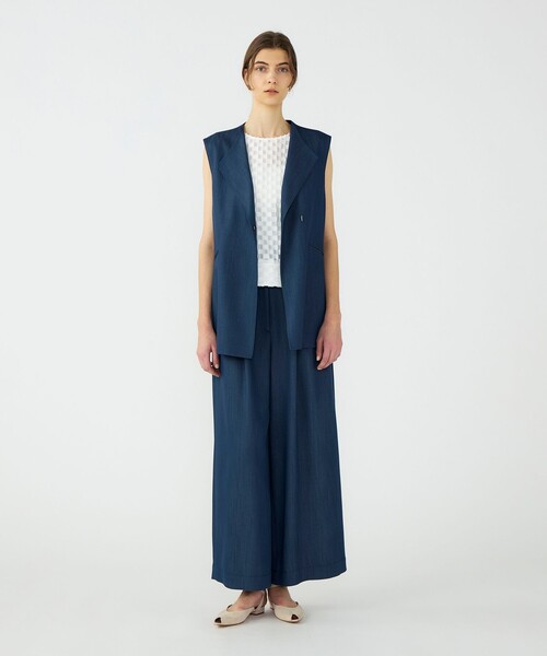 BALLSEY（ボールジィ）の「ラスターデニム ミドルジレ（ベスト・レディース・ブラック/ネイビー・36）」の16枚目の写真