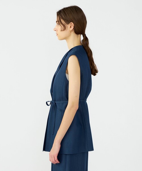 BALLSEY（ボールジィ）の「ラスターデニム ミドルジレ（ベスト・レディース・ブラック/ネイビー・36）」の12枚目の写真