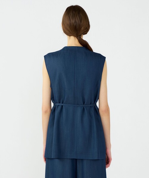 BALLSEY（ボールジィ）の「ラスターデニム ミドルジレ（ベスト・レディース・ブラック/ネイビー・36）」の11枚目の写真