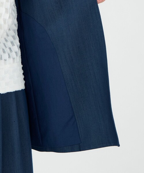 BALLSEY（ボールジィ）の「ラスターデニム ミドルジレ（ベスト・レディース・ブラック/ネイビー・36）」の10枚目の写真