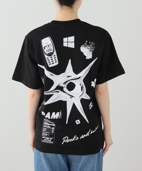 P.A.M.（パム）の「【P.A.M/パム】SS TEE - MONTAGE（Tシャツ/カットソー・レディース・ブラック・SMALL）」の8枚目の写真