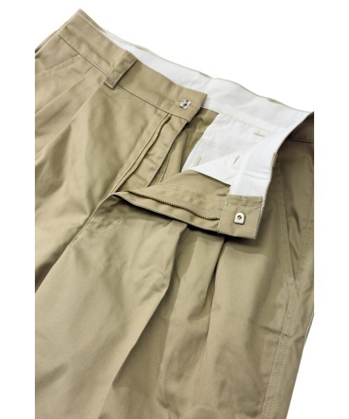 BIG MIKE（ビッグマイク）の「BIG MIKE ビックマイク/ 26春夏新作 セットアップ対応 ツータックチノパンツ //// 102617700（チノパンツ・メンズ・チャコール/ブラック/グリーン/ベージュ・30/32/34/36）」の9枚目の写真