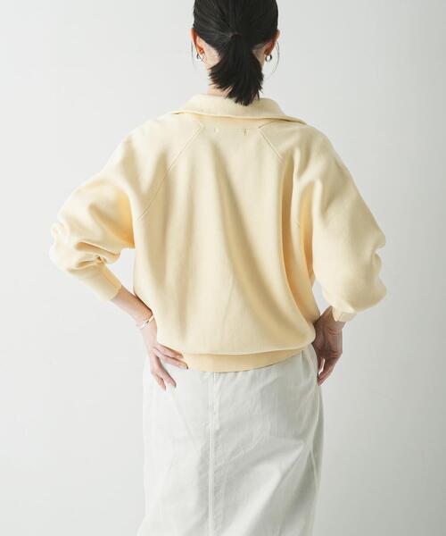 URBAN RESEARCH（アーバンリサーチ）の「ハーフジップスウェットニット（スウェット・レディース・イエロー/ネイビー/オフホワイト・FREE）」の17枚目の写真