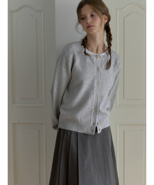 THEMITTEN（ザ・ミトン）の「Bree round cardigan (melange gray)（カーディガン/ボレロ・レディース・その他・FREE）」の2枚目の写真