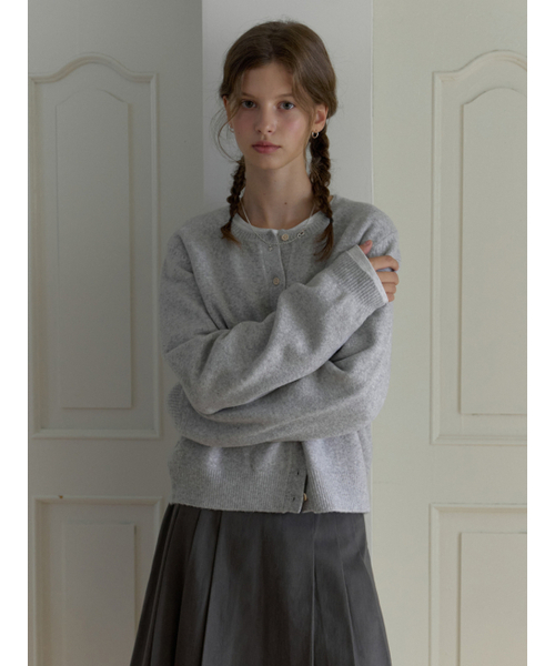 THEMITTEN（ザ・ミトン）の「Bree round cardigan (melange gray)（カーディガン/ボレロ・レディース・その他・FREE）」の3枚目の写真
