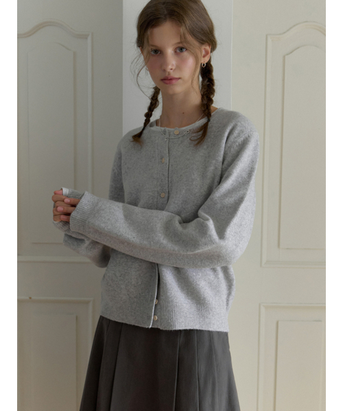 THEMITTEN（ザ・ミトン）の「Bree round cardigan (melange gray)（カーディガン/ボレロ・レディース・その他・FREE）」の5枚目の写真