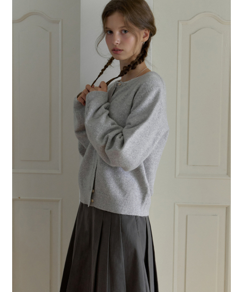 THEMITTEN（ザ・ミトン）の「Bree round cardigan (melange gray)（カーディガン/ボレロ・レディース・その他・FREE）」の6枚目の写真