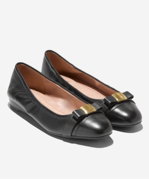 COLE HAAN（コールハーン）の「ゴートゥー トバ ボウ バレエ womens（バレエシューズ・レディース・ブラック・9/8.5/8/7.5/7/6.5/6/5.5/5）」の2枚目の写真