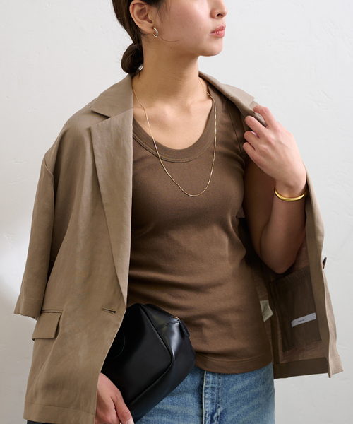 FRAMeWORK（フレームワーク）の「≪追加≫GICIPI/ジチピ VANADIO（タンクトップ・レディース・ベージュ系その他/ブラウン/ホワイト/ライトグレー/スミクロ・FREE）」の22枚目の写真