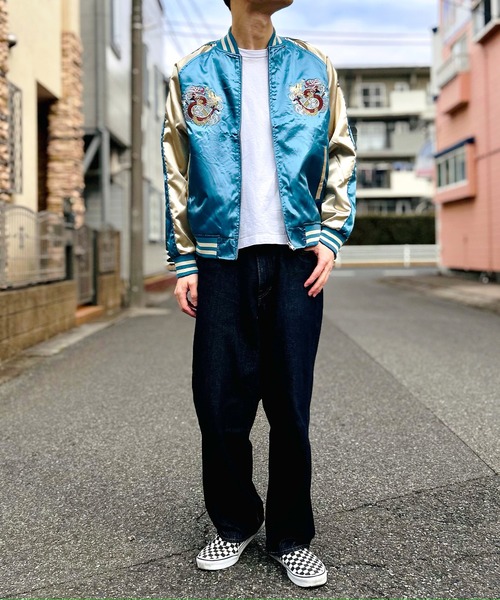 BEATJIVE(ビートジャイブ)の「スカジャン スーベニアジャケット ブルゾン メンズ 双龍(スカジャン・メンズ・ブルー系その他2/ブルー系その他/グリーン系その他・X-LARGE/LARGE)」の15枚目の写真