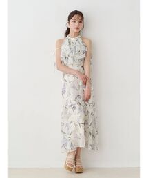 MERCURYDUO（マーキュリーデュオ）の「花柄アメスリラッフルワンピース（ワンピース）」