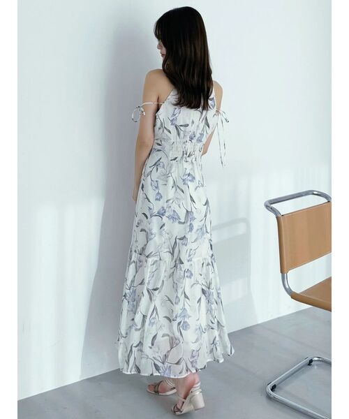 MERCURYDUO(マーキュリーデュオ)の「花柄アメスリラッフルワンピース(ワンピース・レディース・ピンク/ライトブルー/アイボリー・MEDIUM/SMALL)」の18枚目の写真