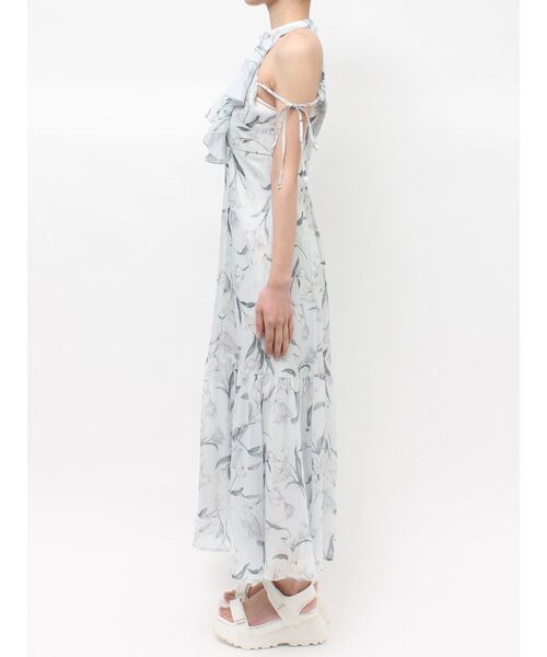 MERCURYDUO(マーキュリーデュオ)の「花柄アメスリラッフルワンピース(ワンピース・レディース・ピンク/ライトブルー/アイボリー・MEDIUM/SMALL)」の22枚目の写真