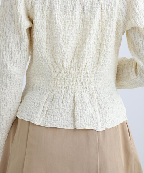 FREE'S MART(フリーズマート)の「◆レーストリムジャガード長袖カットソー(Tシャツ/カットソー・レディース・ブルー/ブラウン/ホワイト・FREE)」の20枚目の写真