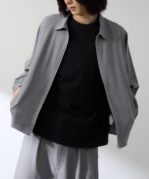 URBAN COLLECTION(アーバンコレクション)の「URBAN COLLECTION ポリトロ オーバーZIPブルゾン(ブルゾン・メンズ・ブラック/チャコールグレー/ライトグレー・XL/L/M/S)」の1枚目の写真