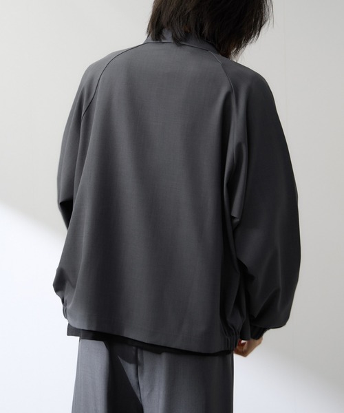 URBAN COLLECTION(アーバンコレクション)の「URBAN COLLECTION ポリトロ オーバーZIPブルゾン(ブルゾン・メンズ・ブラック/チャコールグレー/ライトグレー・XL/L/M/S)」の10枚目の写真