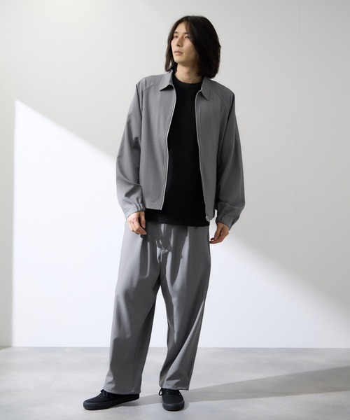 URBAN COLLECTION(アーバンコレクション)の「URBAN COLLECTION ポリトロ オーバーZIPブルゾン(ブルゾン・メンズ・ブラック/チャコールグレー/ライトグレー・XL/L/M/S)」の15枚目の写真