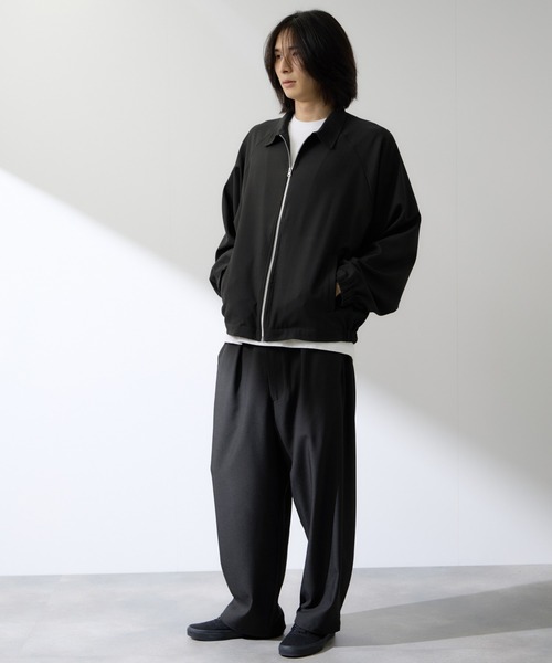 URBAN COLLECTION(アーバンコレクション)の「URBAN COLLECTION ポリトロ オーバーZIPブルゾン(ブルゾン・メンズ・ブラック/チャコールグレー/ライトグレー・XL/L/M/S)」の20枚目の写真