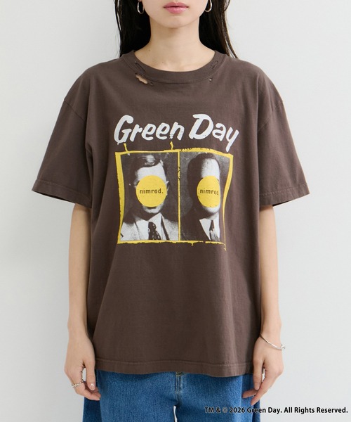 GOOD ROCK SPEED(グッドロックスピード)の「【GOOD ROCK SPEED / グッドロックスピード】Green Day-T(Tシャツ/カットソー・レディース・ブラウン・FREE)」の6枚目の写真