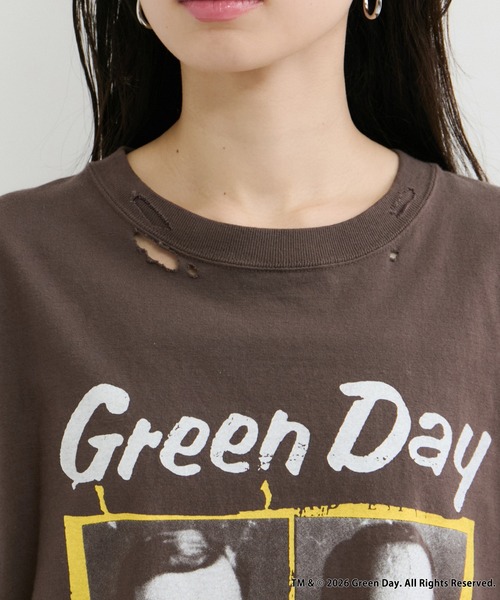 GOOD ROCK SPEED(グッドロックスピード)の「【GOOD ROCK SPEED / グッドロックスピード】Green Day-T(Tシャツ/カットソー・レディース・ブラウン・FREE)」の9枚目の写真