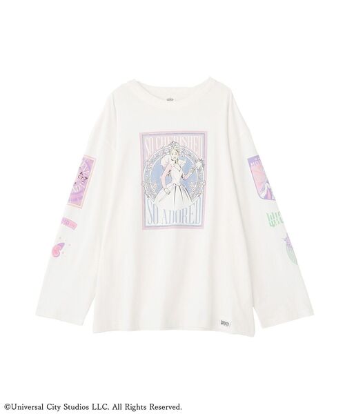 Green　Parks（グリーンパークス）の「WICKED アートグラフィックロンTEE（Tシャツ/カットソー・レディース・ブラック/ラベンダー/ライトグレー/オフホワイト・FREE）」の10枚目の写真