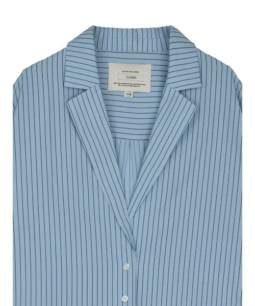 Ameri（アメリ）の「PINSTRIPE JACKET DETAIL SHIRT（シャツ/ブラウス・レディース・ピンク/ライトブルー・MEDIUM/SMALL）」の17枚目の写真
