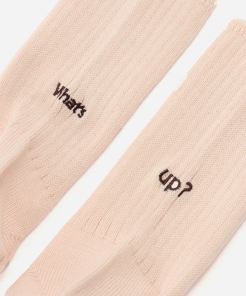 ROSTER SOX(ロスターソックス)の「【ROSTER SOX /ロスターソックス】 WWHATS UP SOCKS(ソックス/靴下・レディース・ブラック/ホワイト/ピンク・FREE)」の8枚目の写真