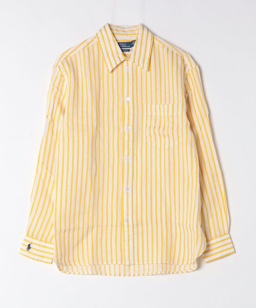 POLO RALPH LAUREN(ポロ ラルフ ローレン)の「オーバーサイズ フィット ストライプド リネンコットン シャツ(シャツ/ブラウス・レディース・ホワイト・S/XS/L/M/XXS)」の6枚目の写真