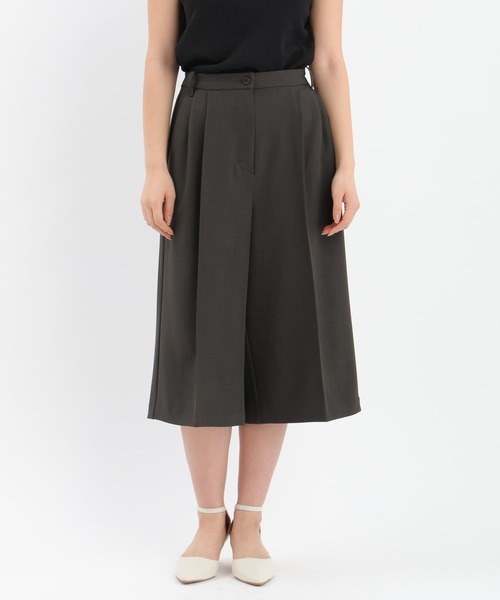 Andemiu（アンデミュウ）の「センタープレスミディパンツ647399（その他パンツ・レディース・チャコールグレー/アイボリー・SMALL/MEDIUM）」の10枚目の写真