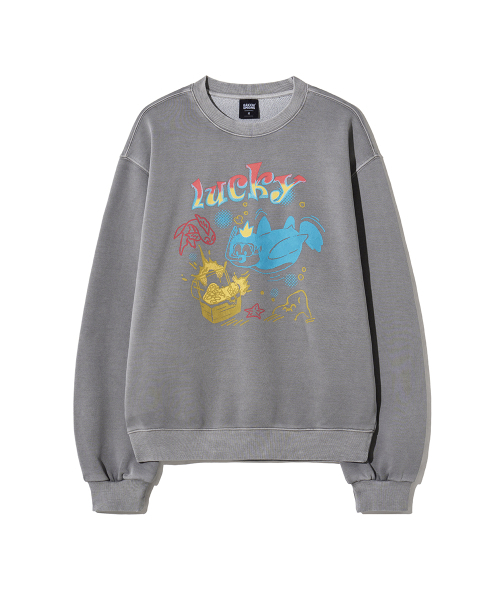 GAKKAI UNIONS(ガッカイユニオンズ)の「ラッキーピグメント スウェット ストーングレー(スウェット・レディース・その他・SMALL/MEDIUM/LARGE/X-LARGE)」の3枚目の写真