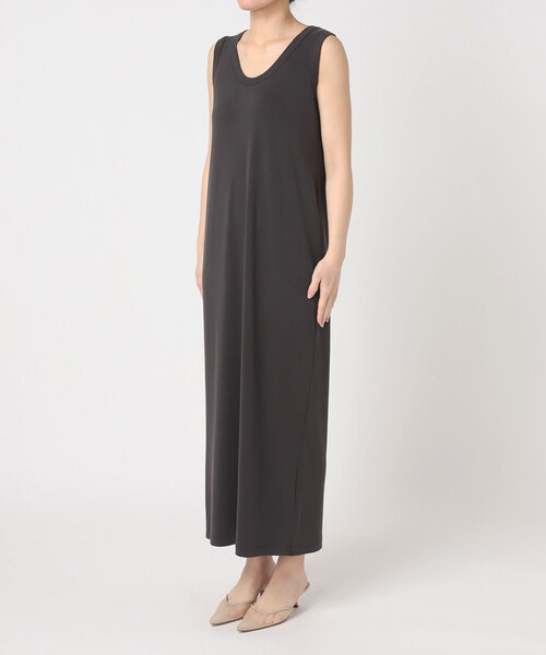 plage（プラージュ）の「sand wash loose ワンピース（ワンピース・レディース・ライトグレー/ブラウン・36/38）」の18枚目の写真